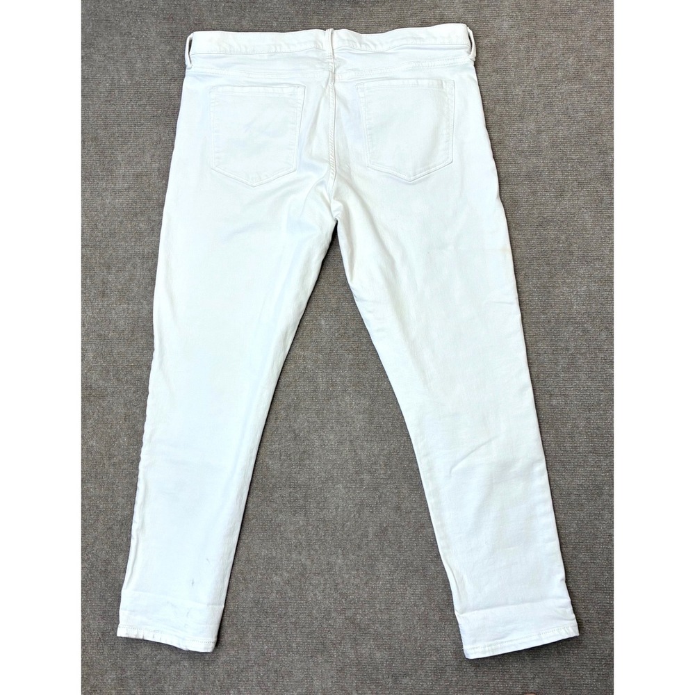 Banana Republic Premium Denim White Skinny Ankle Jeans Size 32 318781-AUSA